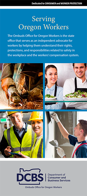 Rack card for serving Oregon workers
