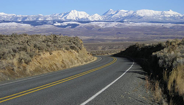 Oregon Highway 86 in early spring