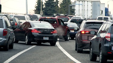 Heavy Traffic Merging onto Highway