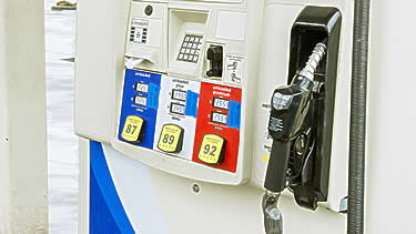 Gas station pumps
