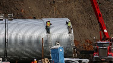 Culvert construction at Vance Creek