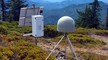 Station corrector overlooking a valley