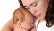 mom and baby