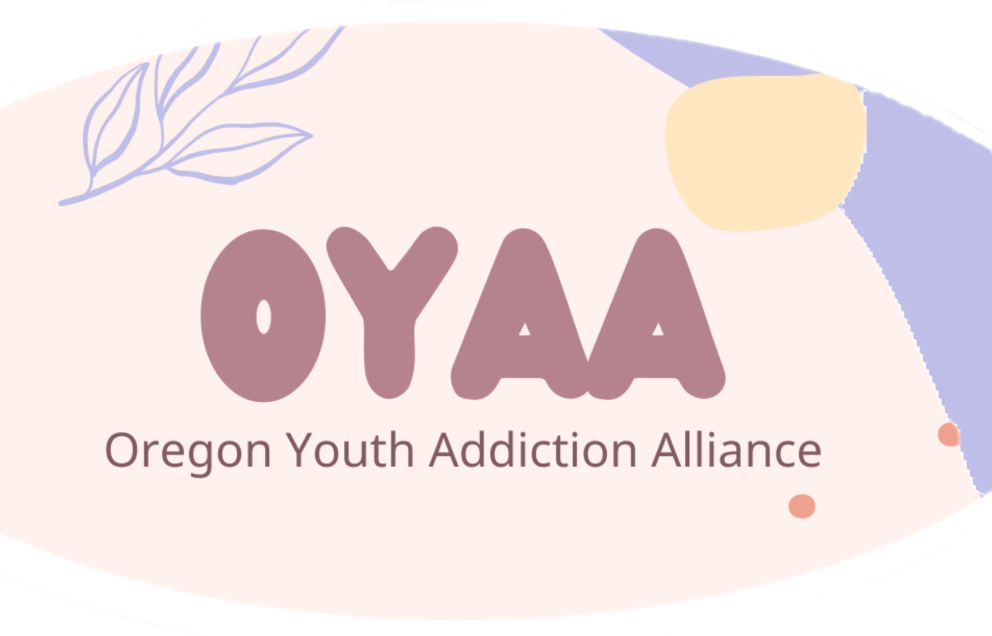 rectangle with O Y A A acronym for oregon youth addiction alliance
