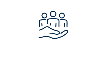 Helping hands icon.