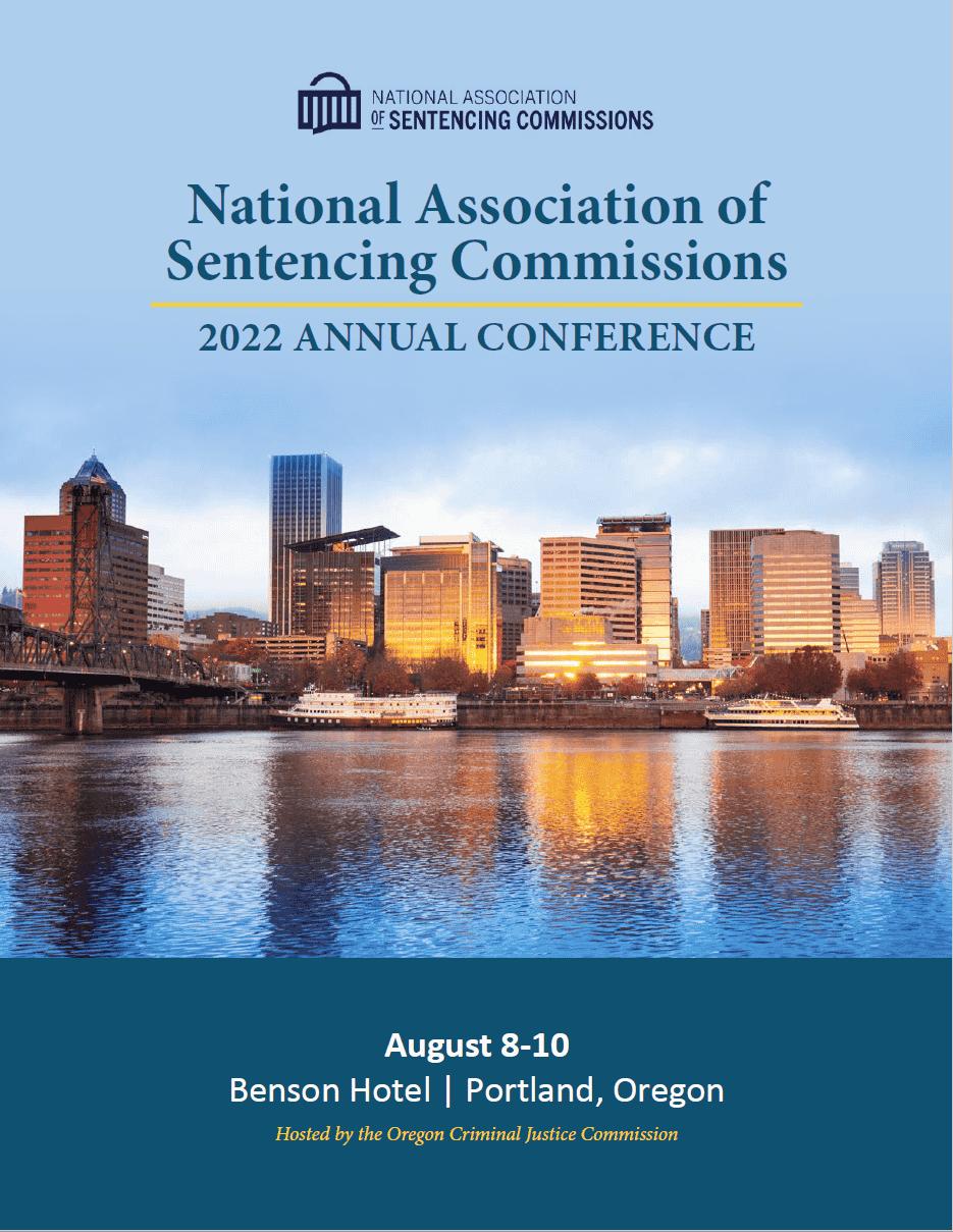Portland water front. National association of sentencing commissions. Benson hotel
