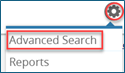 OregonBuys screenshot of gear icon advanced search