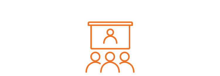 people look at presentation screen