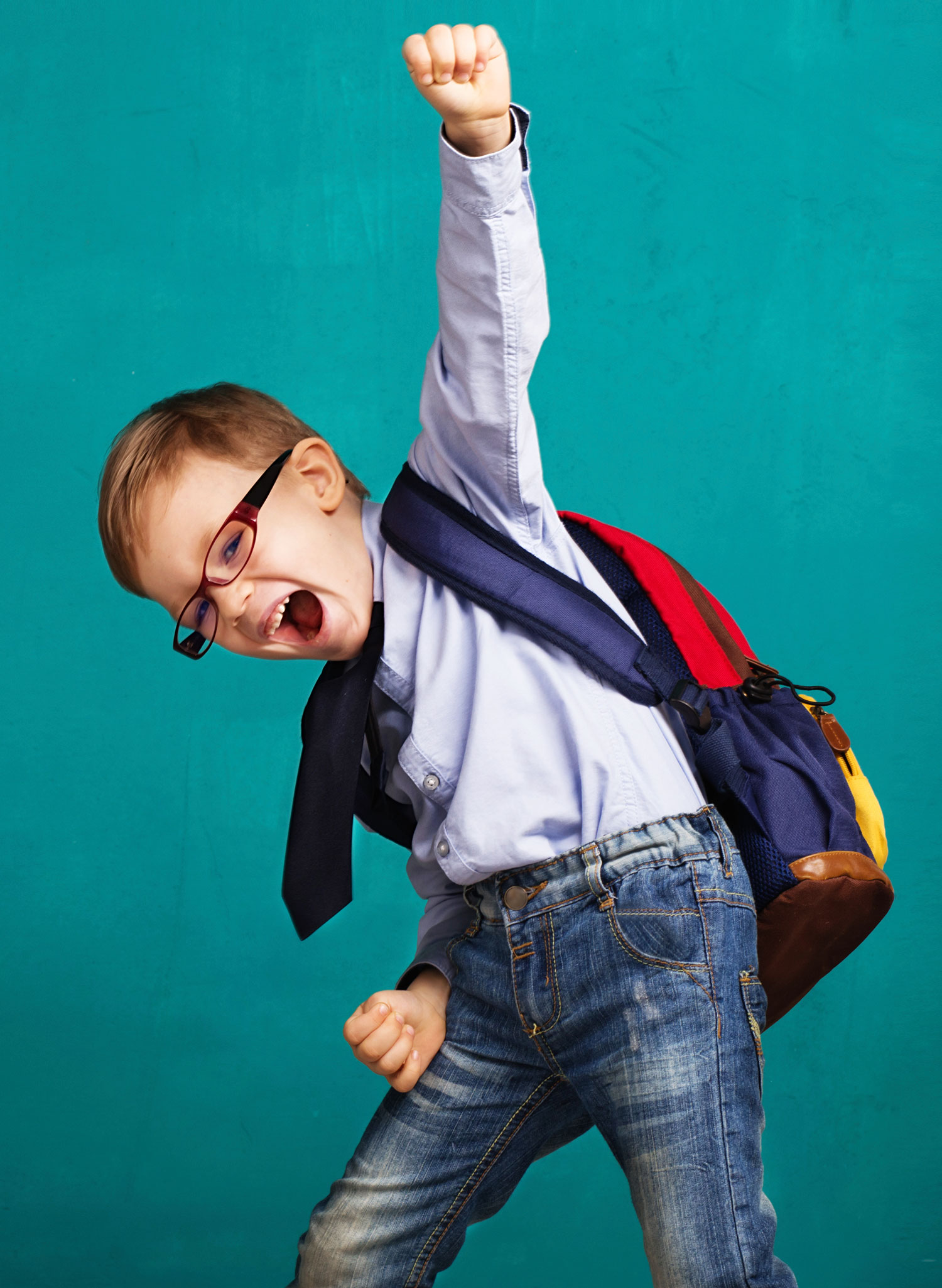 kid celebrating