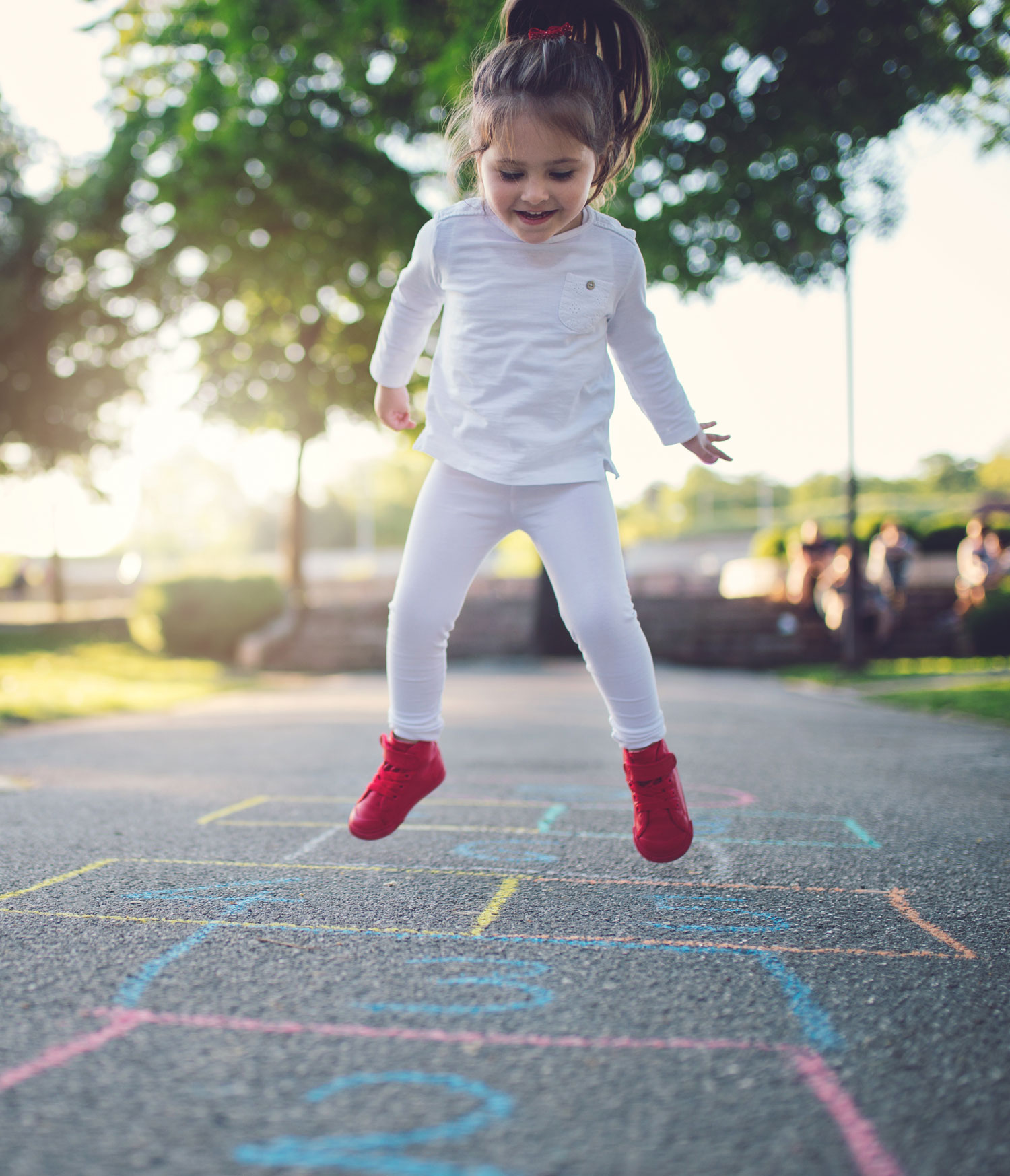 young child playing