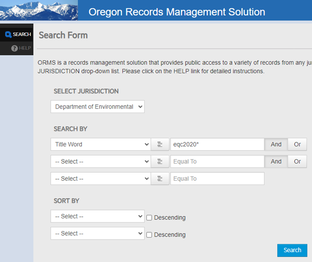 eqc records options