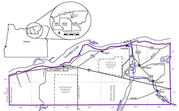 Contanination Area Map