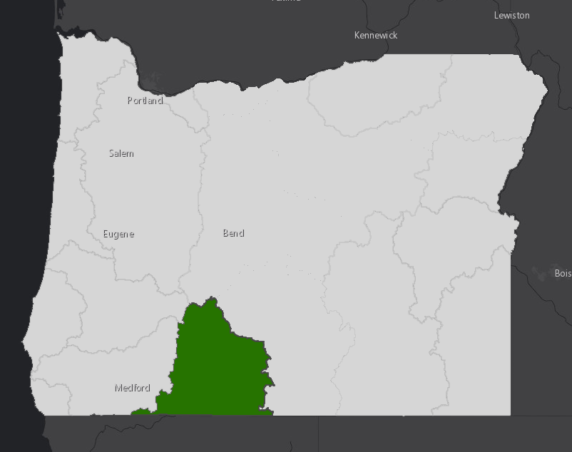 location of klamath basin