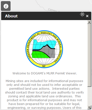 Mining Permit Viewer about icon