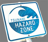 tsunami evacuation sign