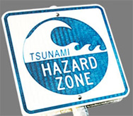 tsunami evacuation sign