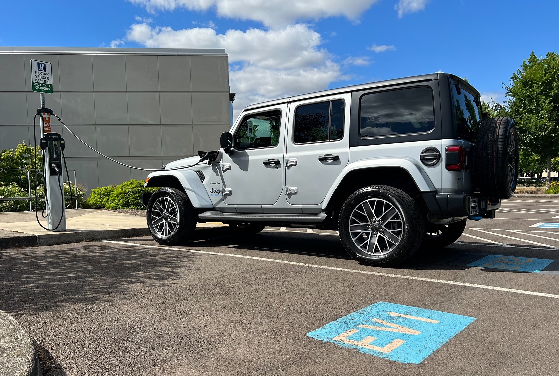 Jeep waiting for charger