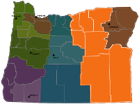 Map of Oregon