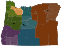 Map of Oregon