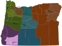 Map of Oregon
