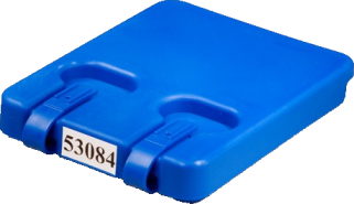 Blue Cartridge Container for Shipping