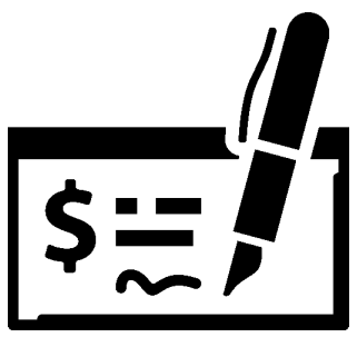 an icon of a check