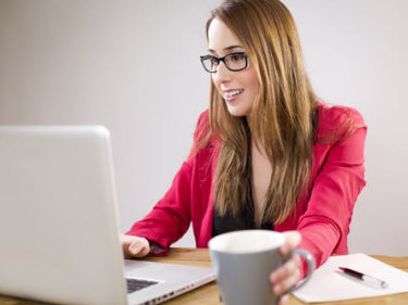 photo of licensee using laptop
