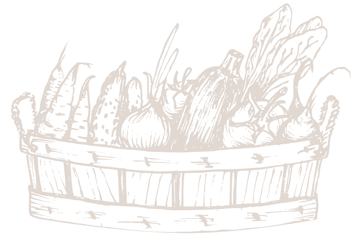 Vegetable Basket Illustration