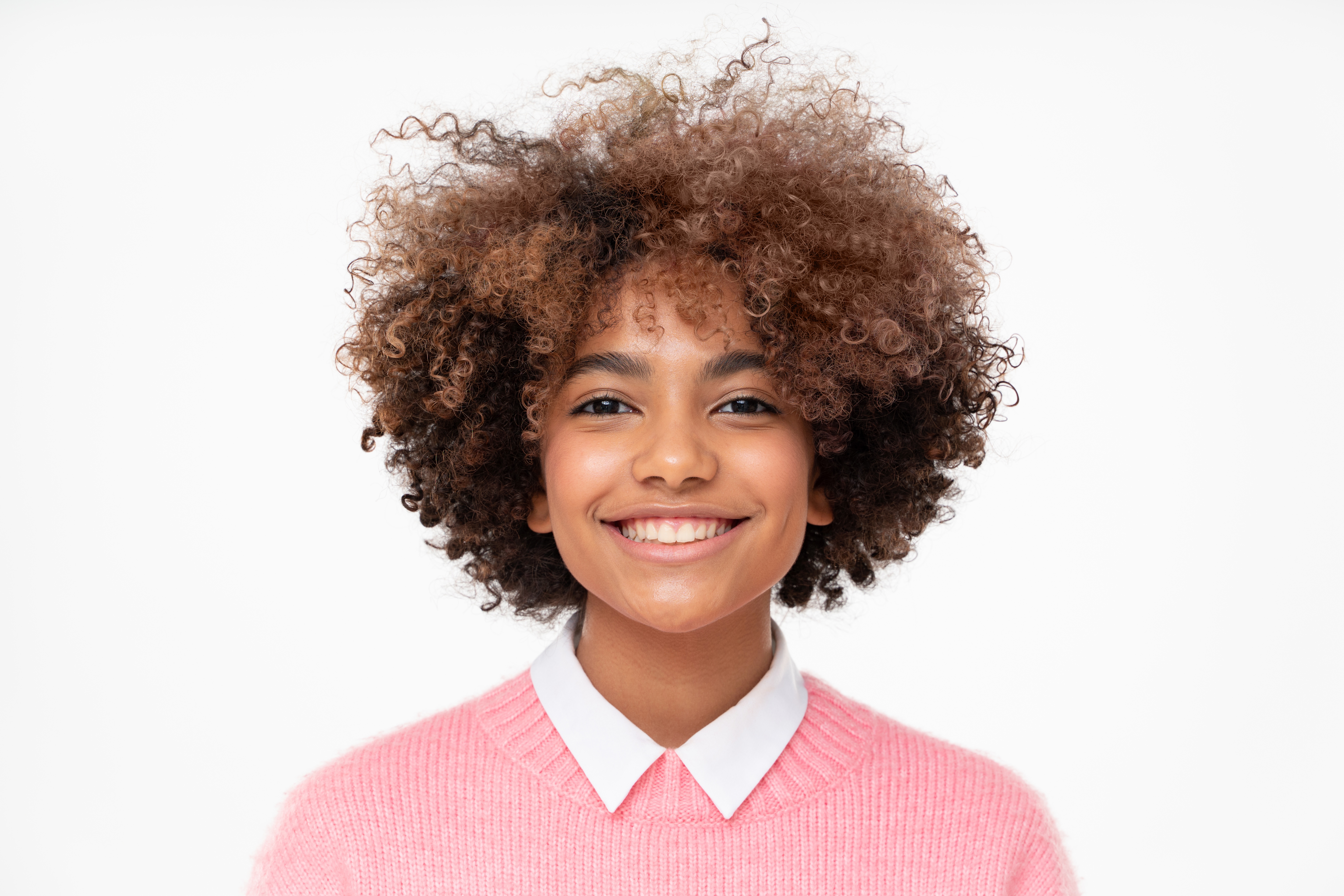 Young girl with natural hair