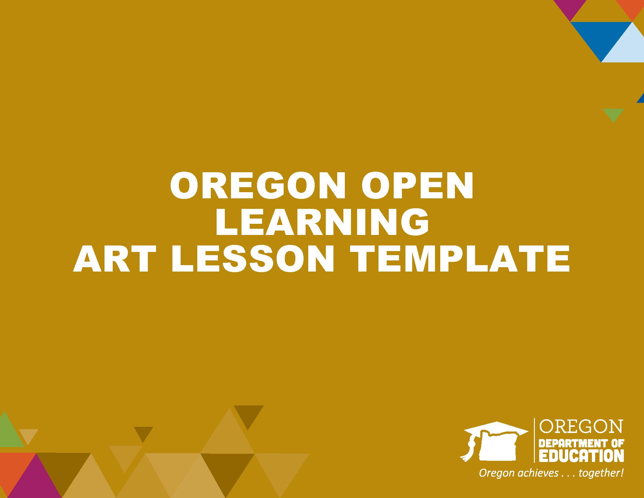 OOL Art Lesson Template