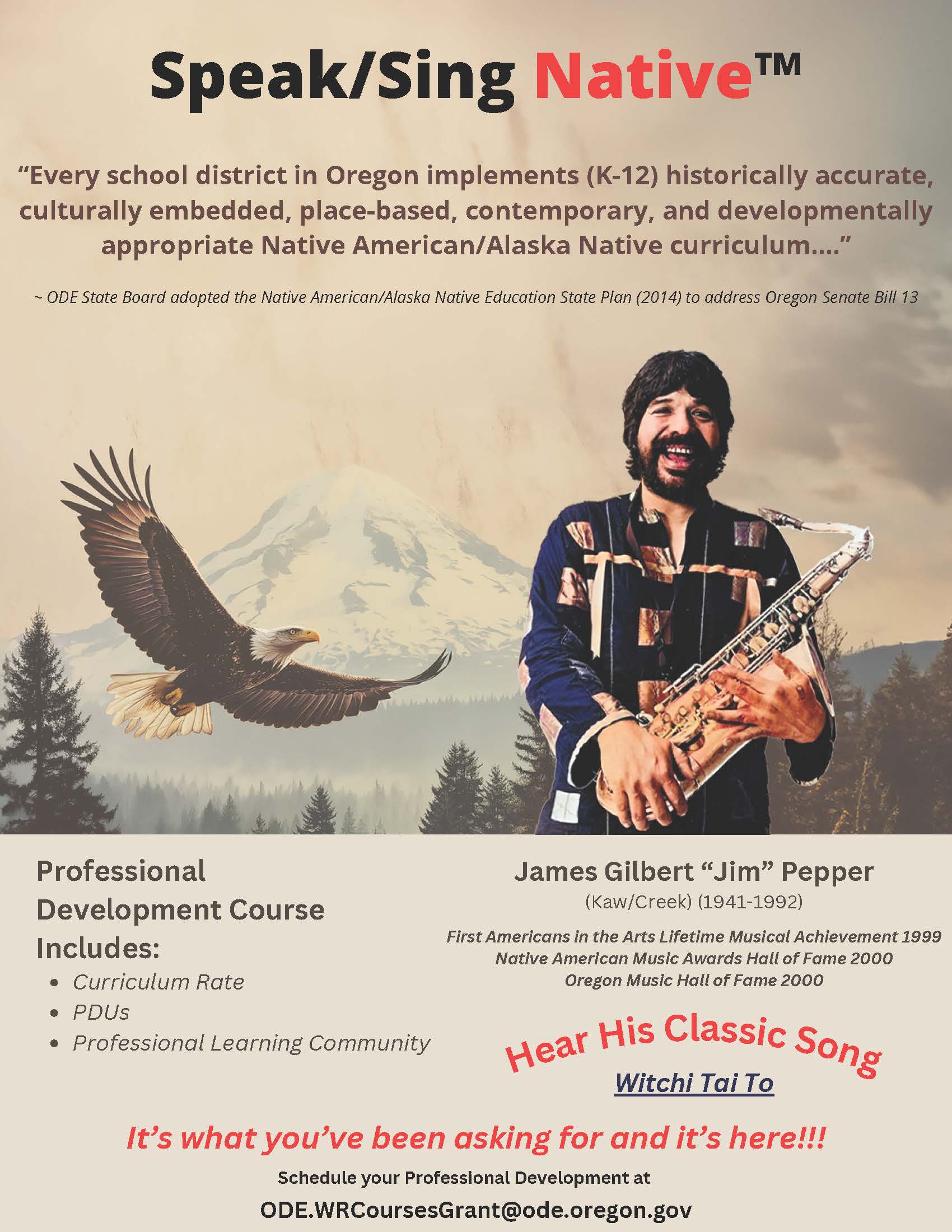 Speak Sing Native Flyer