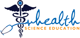 Health Science Education with image of caduceus