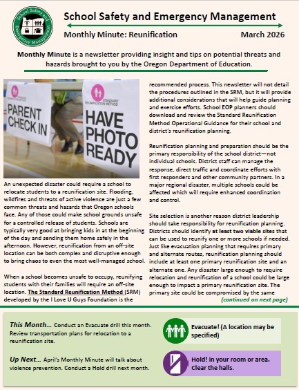 miniature picture of the March newsletter.