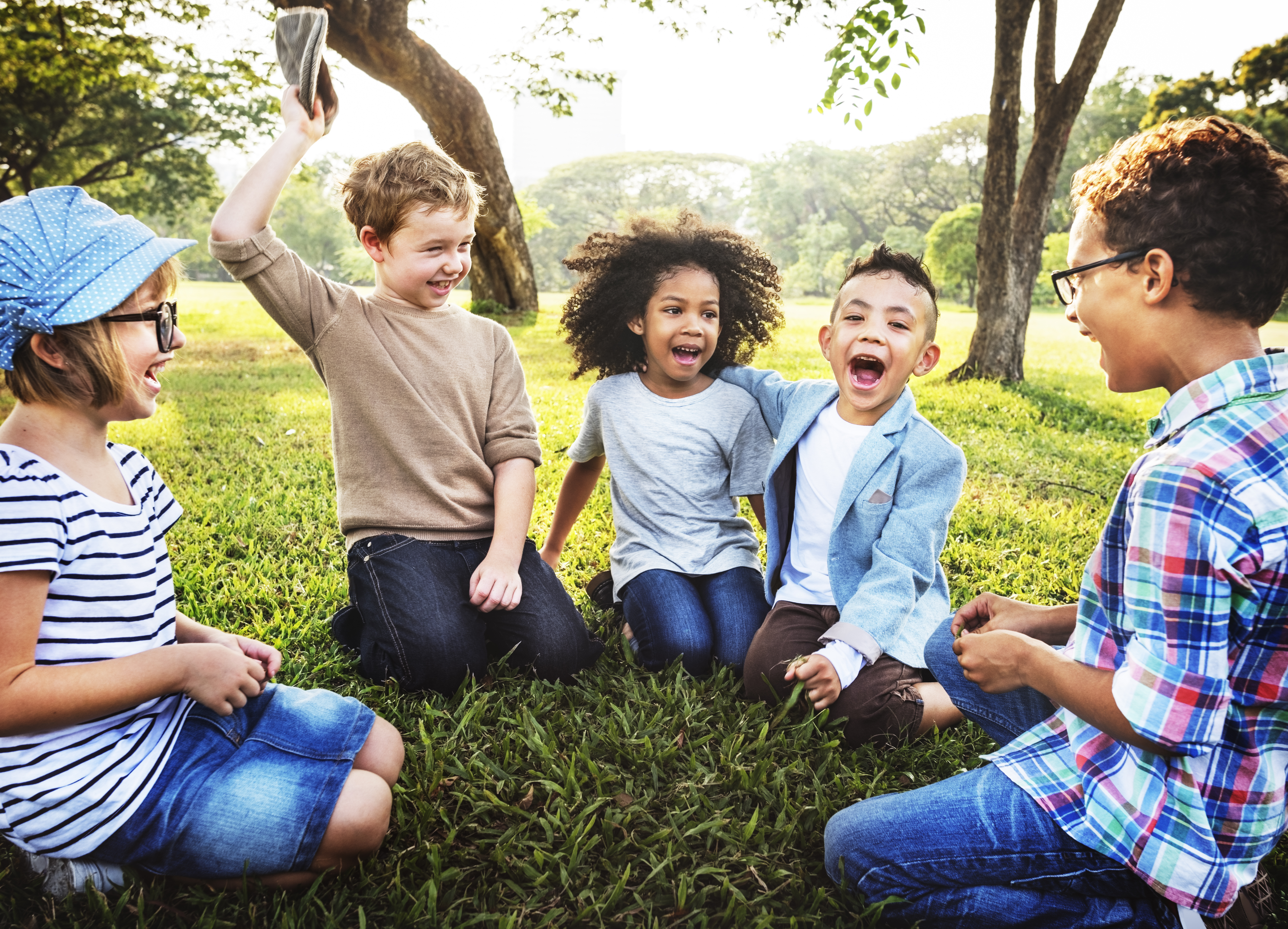 kids laughing