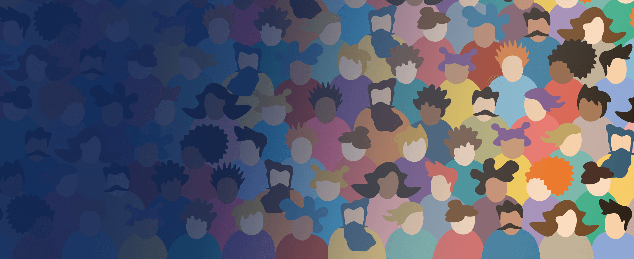 illustration of diverse group of people