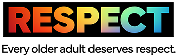 Respect logo: Every adult deserves respect