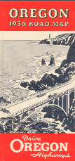 Oregon 1936 Road Map Cover