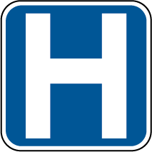 Hospital sign