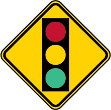 signal ahead sign