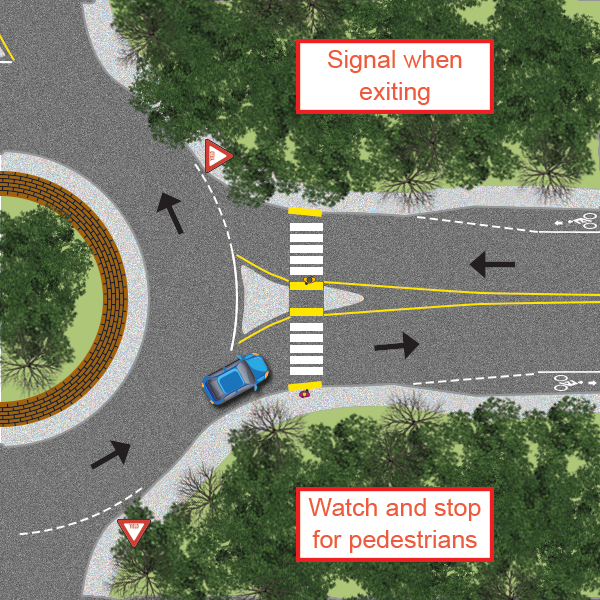 guide to exiting a roundabout