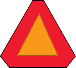 slow moving vehicle sign