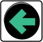 steady green arrow signal
