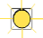 Luz de semáforo amarillo intermitente