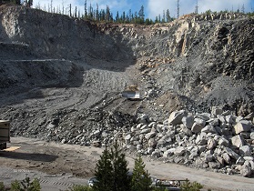 Quarry near OR HWY 19