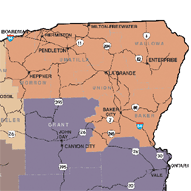 Norht East ACT area map