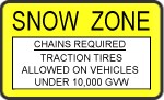 traction tires allowed