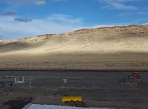 Looking east
