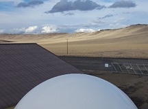 Looking north