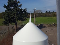 Looking west