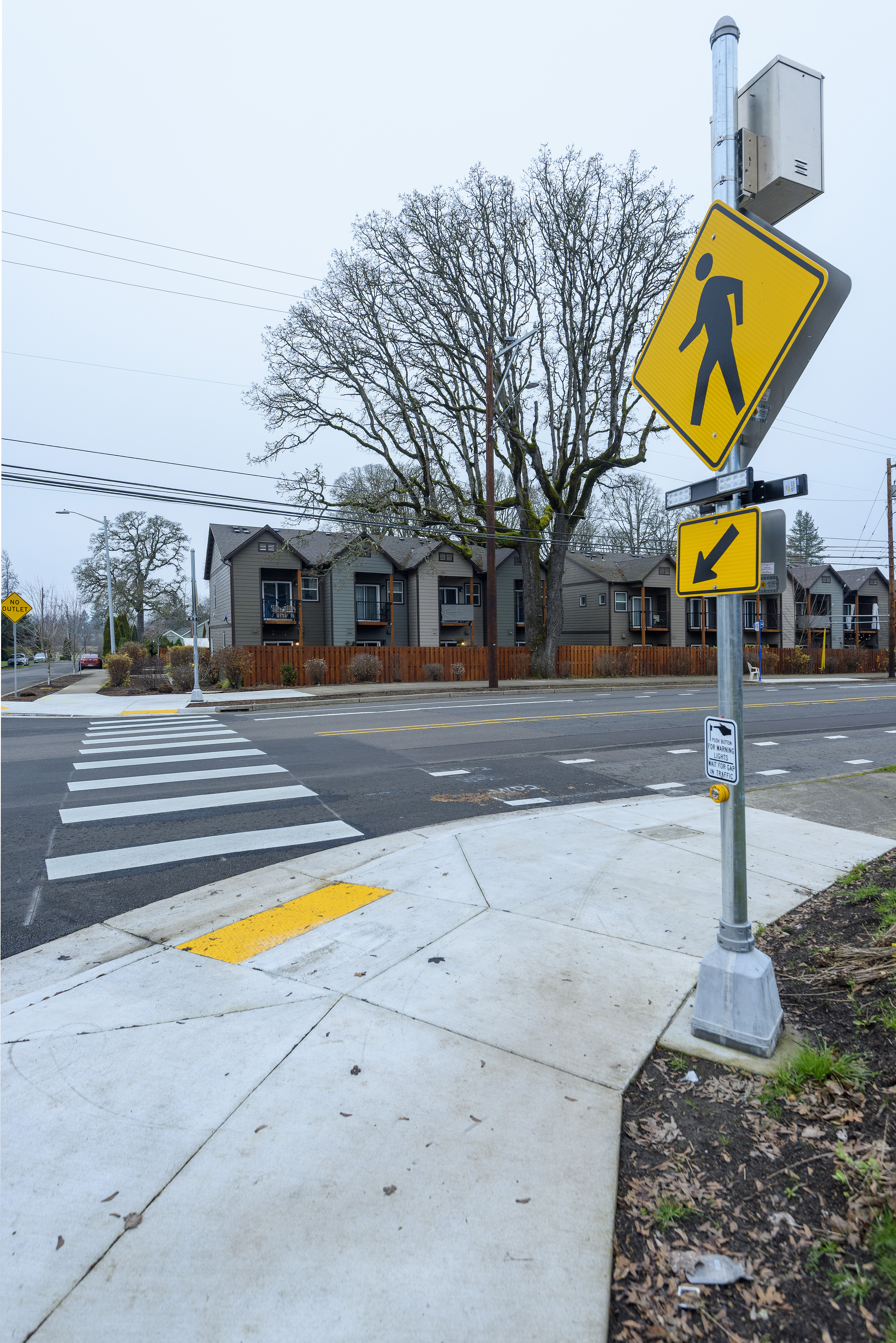 Image of a safer pedestrian activated crosswalk.